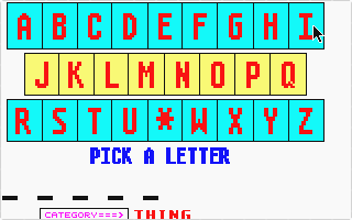 AWG - Another Word Game atari screenshot